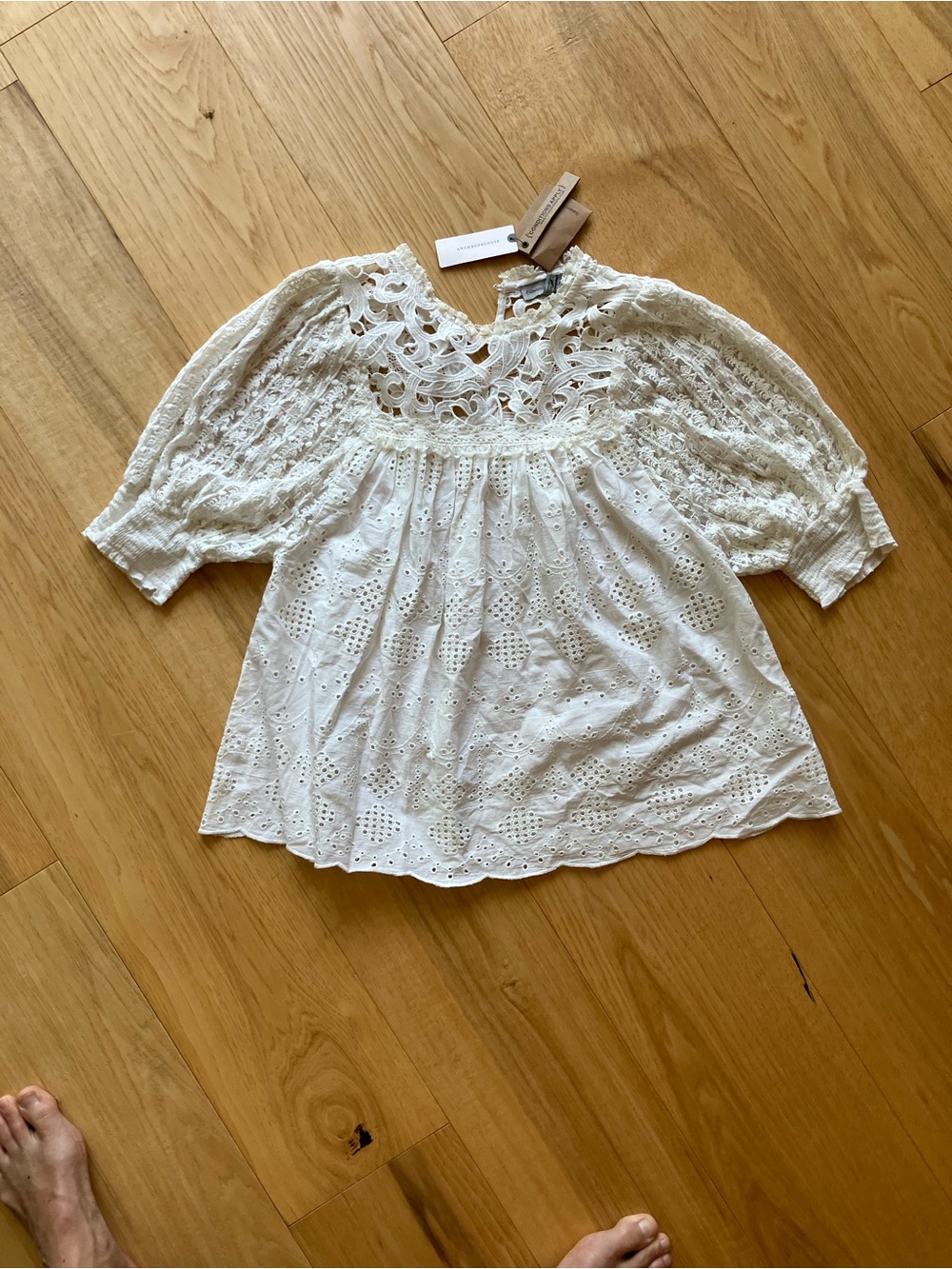 Anthropologie conditions Apply lace blouse, NWT, small - Picture 3 of 7